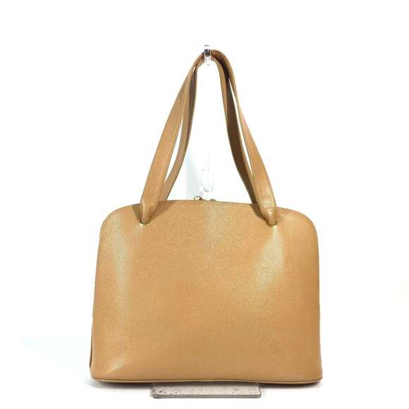 CHANEL Vintage Cream Caviar Leather Logo Shoulder Bag - Picture 2 of 16